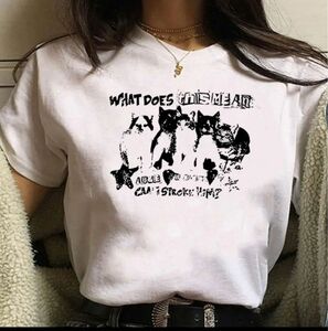 Tシャツ 半袖子猫　Tシャツ新品未使用　猫好き　猫柄