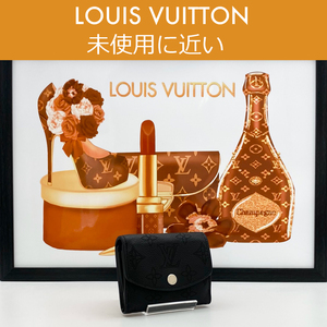 【極上美品】ルイヴィトン LOUIS VUITTON マヒナ ポルトフォイユ・イリスXS 3つ折り財布 M67498 ノワール 送料無料 送料込み