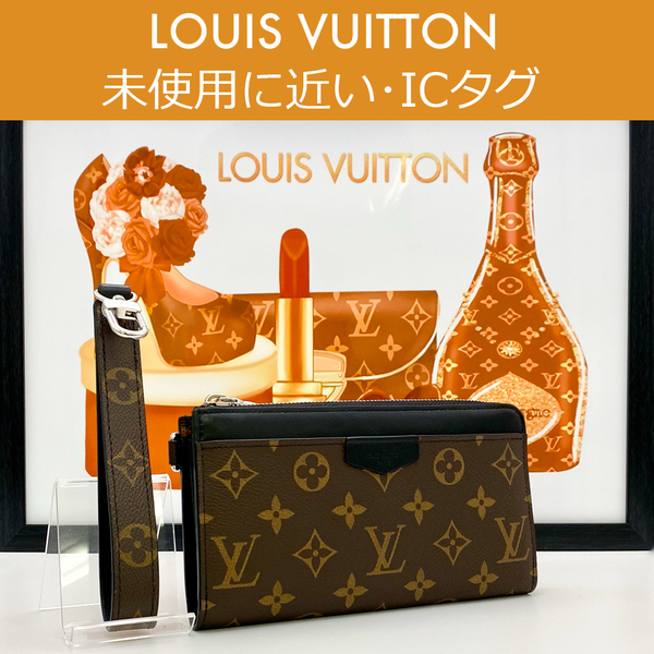 【極上美品】ルイヴィトン LOUIS VUITTON モノグラム マカサー ジッピー・ドラゴンヌ M69407 RFID ICチップ クラッチバッグ 送料無料