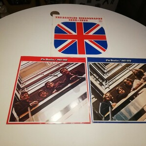 Beatles ビートルズ 美品中古レコードまとめ売りOLDIES 1962 -66 1967-70日本盤 LP 青盤 赤盤 帯付の画像3