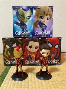 marvel キューポスケット　アイアンマン　レスキュー　スパイダーマン