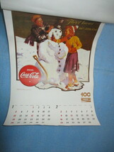 当時物1986年　コカ・コーラ100周年記念カレンダー　非売品_画像3