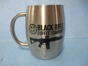 沖縄　米軍基地流れ品　BLACK　RIFLE　自動小銃　ヘビ図柄　カップ　ステンレス製　世田谷ベース