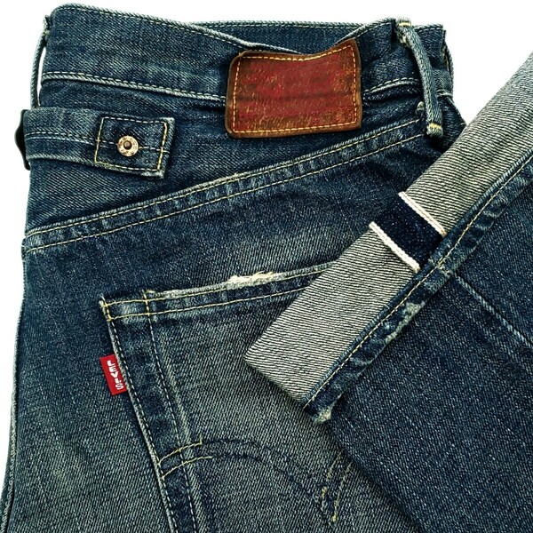 サンプル級 W32◆Levi's 702XX◆日本製ビンテージ復刻ジーンズBIGEリーバイスビッグEシンチバック赤耳メンズデニムLVC501XX好きも 797