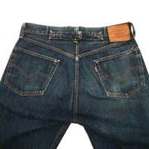 大きめ濃紺 W33◆Levi's 37501◆日本製ビンテージ復刻ジーンズ501XX炭鉱系シンチバックビッグEリーバイス赤耳メンズデニムレプリカLVC 799_画像6