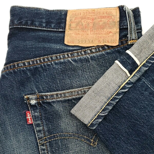 バレンシア製 W32◆Levi's 501XX◆555アメリカ製ビンテージ復刻ジーンズリーバイスビッグE赤耳BIGEメンズデニムUSA製レプリカLVC 810