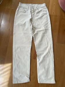 silvertab levis usa製 シルバータブ　リーバイス　90s アメリカ製　ベージュ　タン　オフホワイト　ストレート　スリム