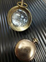 ウォルサム懐中時計　球体置時計　両方手巻き　材質不明　ビンテージ現状渡し　_画像7