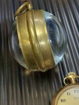 ウォルサム懐中時計　球体置時計　両方手巻き　材質不明　ビンテージ現状渡し　_画像4