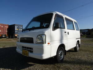 ☆☆Ｈ１７　Sambar Van　走行23000キロ　パートタイム４WD　５Ｆマニュアル　Air conditioner　Power steering　Vehicle inspection満タン！　Must Sell！！☆☆