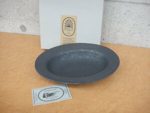 65302RT ONE KILN ワンキルン Pebble Oval Plate ぺブルオーバルプレート Mサイズ 深皿 石原亮太 未使用品