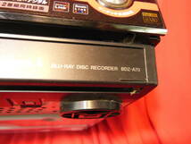 w240517-008B3 SONY BDZ-A70 Blu-ray レコーダー リモコン、B-CASカード付 通電のみ確認済 ジャンク扱 ブルーレイレコーダー_画像3