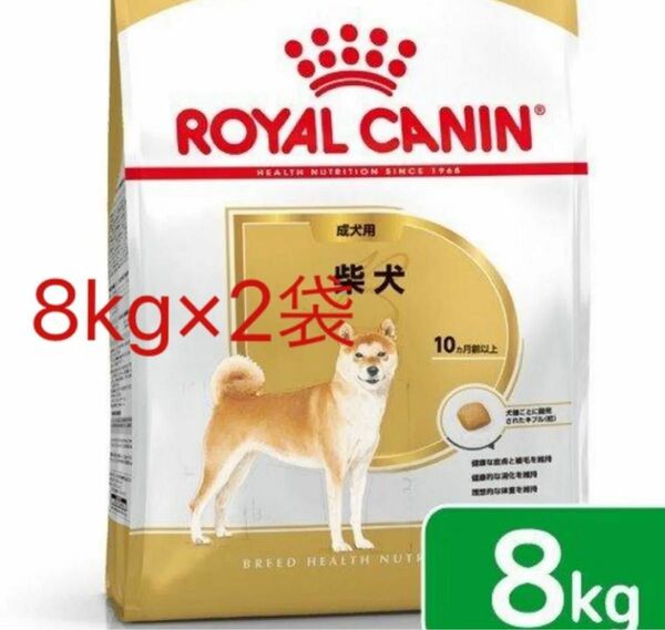 ロイヤルカナン柴犬　成犬　ドライフード　8kg×2袋