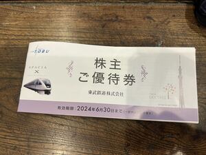 東武鉄道 株主優待券1セット　冊子　6月30日まで