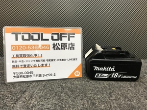 013♪おすすめ商品♪マキタ makita 18V6.0Ah純正リチウムイオンバッテリー BL1860B 充電回数4回