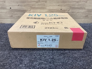 013♪未使用品♪株式会社KHD 電気機器用ビニル絶縁電線 KIV1.25ｍｍ 赤色 200m