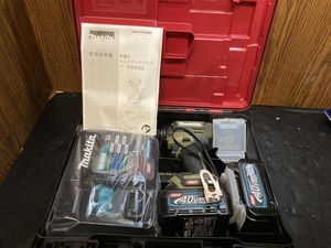 020! unused goods * prompt decision price! Makita 40V rechargeable impact driver TD002GRDX Olive storage goods 