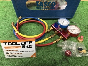 015●ジャンク品●TASCO ゲージマニホールド TA141GB　※動作未確認の為ジャンク