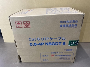 007◇未使用品・即決価格◇日本製線 CAT6UTPケーブル 0.5-4P NSGDT 6 300m 12kg 伝票直接貼り付け発送