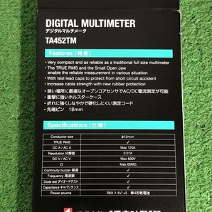 015●未使用品・即決価格●TASCO タスコ クランプ付デジタルマルチメーター TA452TMの画像4