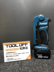 013♪おすすめ商品♪マキタ makita 充電式LEDワークライト ML801+BL1460B バッテリー付き ライトの上部割れ有 フック止部分破損あり