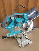 011◎未使用品・即決価格◎makita マキタ 165ｍｍ充電式スライドマルノコ LS610DRG バッテリ×1・充電器×1付属_画像2