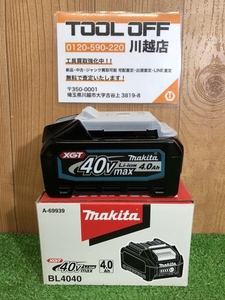 001♪未使用品♪makita マキタ 40Vmaxバッテリ BL4040