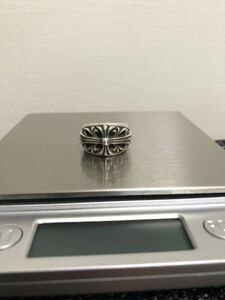 Chrome Hearts クロムハーツ フローラルクロスリング オールド初期モデル 9号 SEES BY RINKAN鑑定済 本物