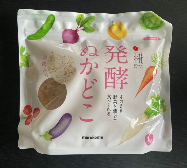 marukome マルコメ プラス糀 ぬか漬けの素　発酵ぬかどこ 1kg 1袋　①
