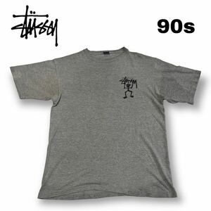 【Stussy】希少 90s 両面プリント シャドーマン Tシャツ M OLD STUSSY Shadowman