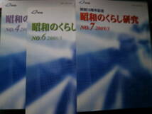 Ω　昭和館版（東京・九段下）紀要『昭和のくらし研究』３冊＊№４＊2006/３＊№６＊2008/３＊記事の内容は下記の解説欄を。№５が欠損_画像1