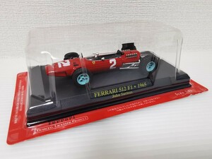 送料220円〜★未開封★ アシェット 公式フェラーリF1コレクション Ferrari 512 F1 1965 John Surtees 1/43スケール ミニカー