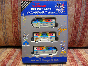 ★ディズニー　トミカ　ディズニー　リゾートライン　3両セット　25周年　RESORT LINE 25th 新品未開封