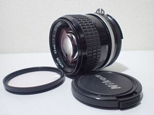 G917/6E◆ニコン Nikon Nikkor Ai-s 85mm 1:2 カメラ レンズ 良品◆