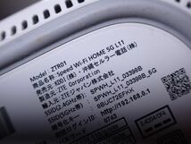 H012/8B◆KDDI Simフリーホームルーター Speed Wi-Fi HOME 5G L11 ZTR01 良品◆_画像2