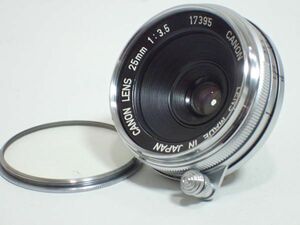 H061/6E◆キャノン Canon LENS 25mm 1:3.5 カメラレンズ 美品◆