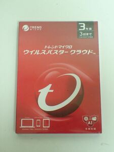 豊3F486/6〇トレンドマイクロ ウイルスバスタークラウド 3年版 for Windows/Mac 新品未開封〇