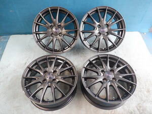 即決 weds VELVA SPORTS アルミ ホイール 4本 セット 15x5.5J(+42)PCD100-4穴 スイフト/40(20)【6-10371】宅配不可(福通営業所止)0507W