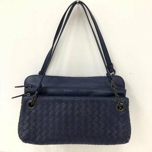 BOTTEGAVENETA ボッテガヴェネタ イントレチャート チェーンハンドバッグ ブルー系 ヴィンテージ ハンドバッグ