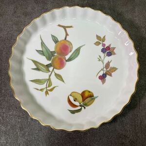 ROYAL WORCESTER ロイヤルウースター 洋食器 パイ皿 Evesham プレート イングランド MADE IN ENGLAND 