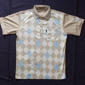 ゴルフウェア　メンズ　ポロシャツ　CORAGIO ライトグレー　サイズM　送料185円