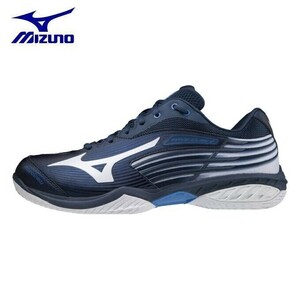 [71GA211301 26.0]MIZUNO( Mizuno ) badminton shoes wave Claw 2 wide navy / white 26.0 new goods, unused 4E corresponding 