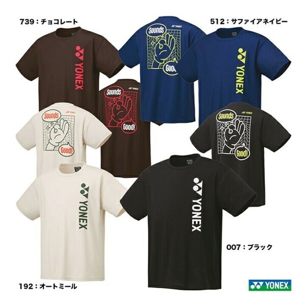 【16725Y 007 M】YONEX（ヨネックス）ユニドライTシャツ ブラック M 新品 未使用 タグ付き　バドミントン テニス 2024 春モデル 新商品