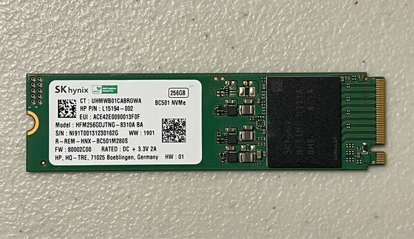 SK hynix BC501 NVMe M.2 2280 SSD 256GB