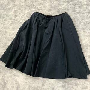 T ▼ 都会のカジュアルウェア '日本製' ROPE ロペ ひざ丈 フレアスカート size:36 レディース ボトムス NAVY 婦人服 