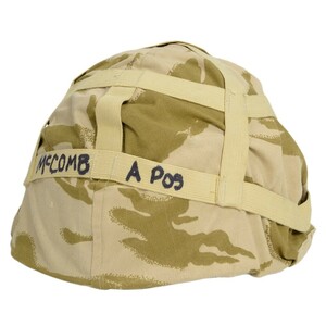  England army discharge goods helmet cover Mk6 helmet for DPM desert duck [ medium / with defect ]