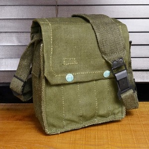  France army discharge goods magazine pouch M49 shoulder bag [ with defect ] military mug pouch . medicine pouch M-49