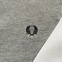 FRED PERRY フレッドペリー マルチカラー 刺繍ロゴ 半袖 ポロシャツ Sサイズ ホワイトグレー ブラック_画像5