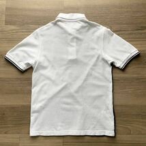 FRED PERRY フレッドペリー マルチカラー 刺繍ロゴ 半袖 ポロシャツ Sサイズ ホワイトグレー ブラック_画像7