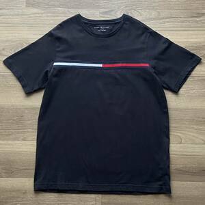 TOMMY HILFIGER トミーヒルフィガー 刺繍ロゴ 半袖 Tシャツ ブラック XXLサイズ